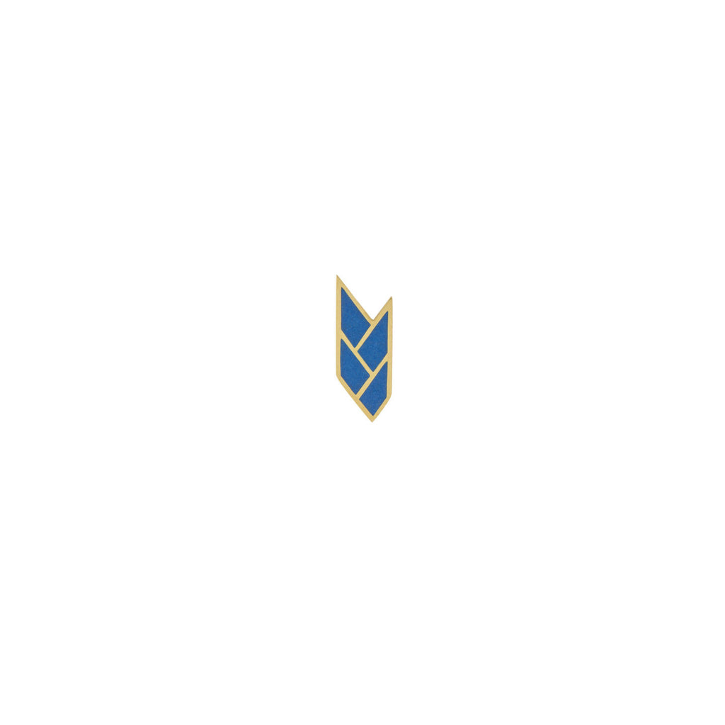 Osiris Stud Single 18K Gold in Lapis
