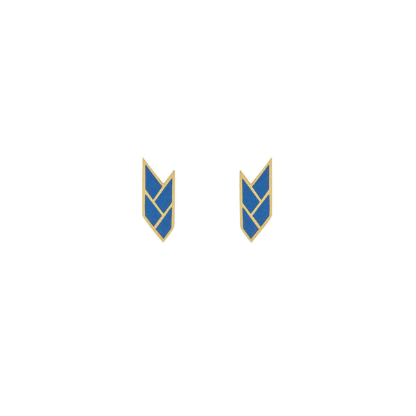 Osiris Stud 18K Gold in Lapis