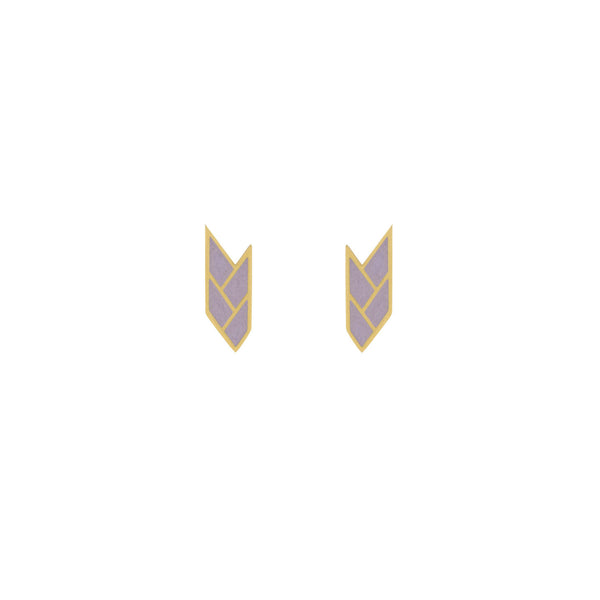 Osiris Stud 18K Gold in Mauve