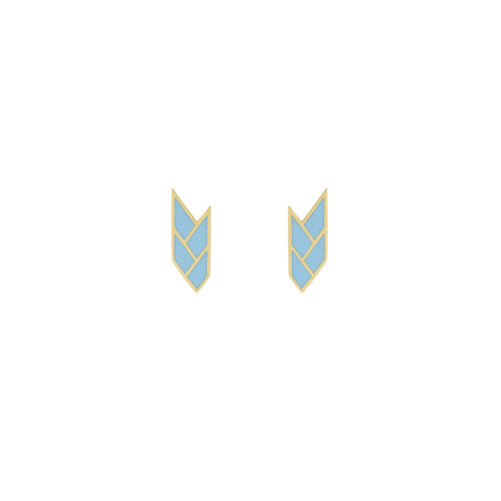 Osiris Stud 18K Gold in Sky