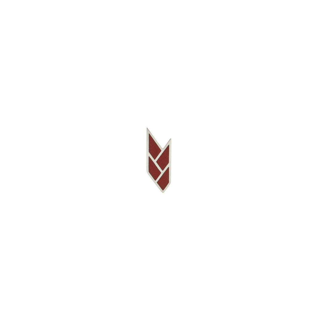 Osiris Stud Single Sterling Silver in Blood