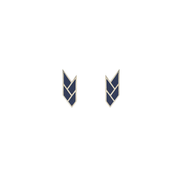 Osiris Stud Sterling Silver in Egyptian Blue