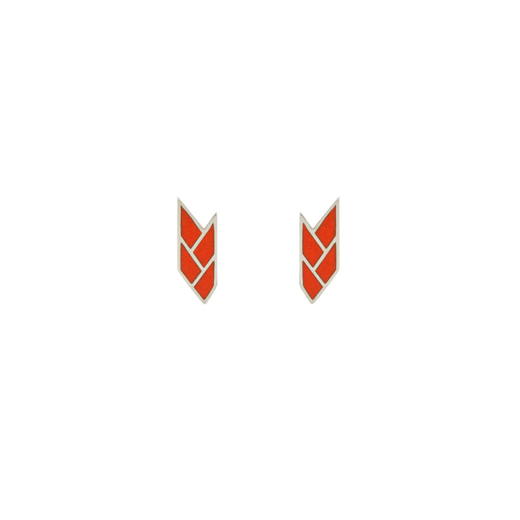 Osiris Stud Sterling Silver in Flame