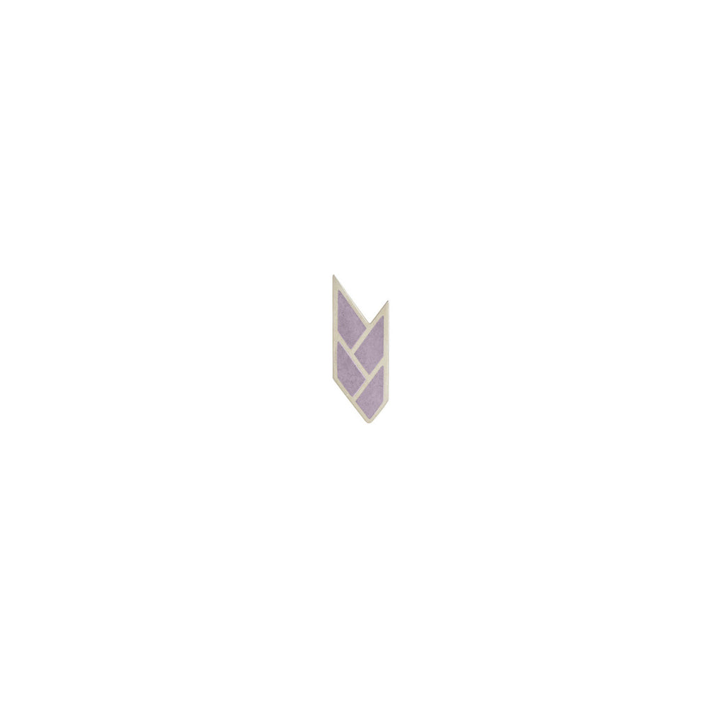 Osiris Stud Single Sterling Silver in Mauve