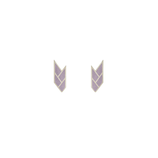 Osiris Stud Sterling Silver in Mauve