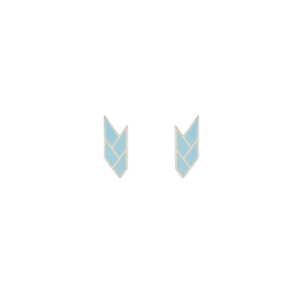 Osiris Stud Sterling Silver in Sky