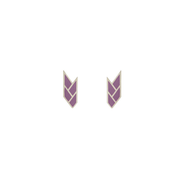 Osiris Stud Sterling Silver in Tyrian