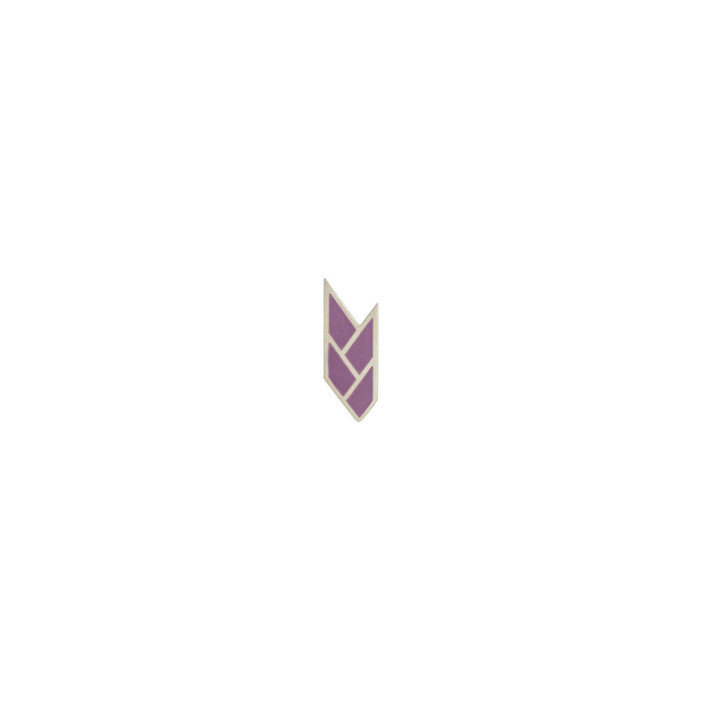 Osiris Stud Single Sterling Silver in Tyrian