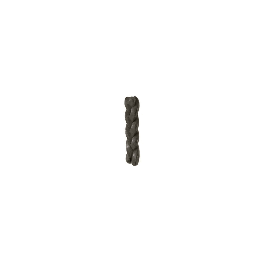 Single Nugget Stud in Sterling Silver Black Patina