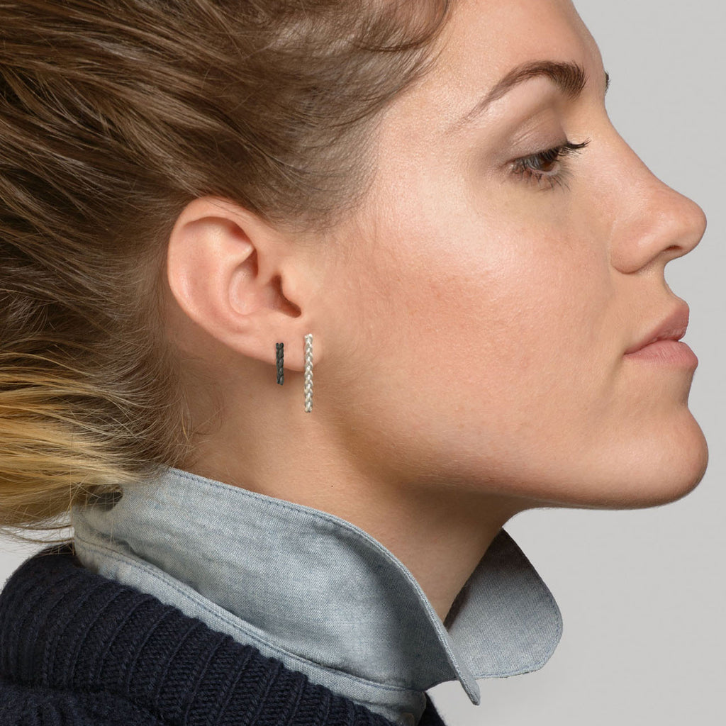 Classic Plait Stix Earring Detail