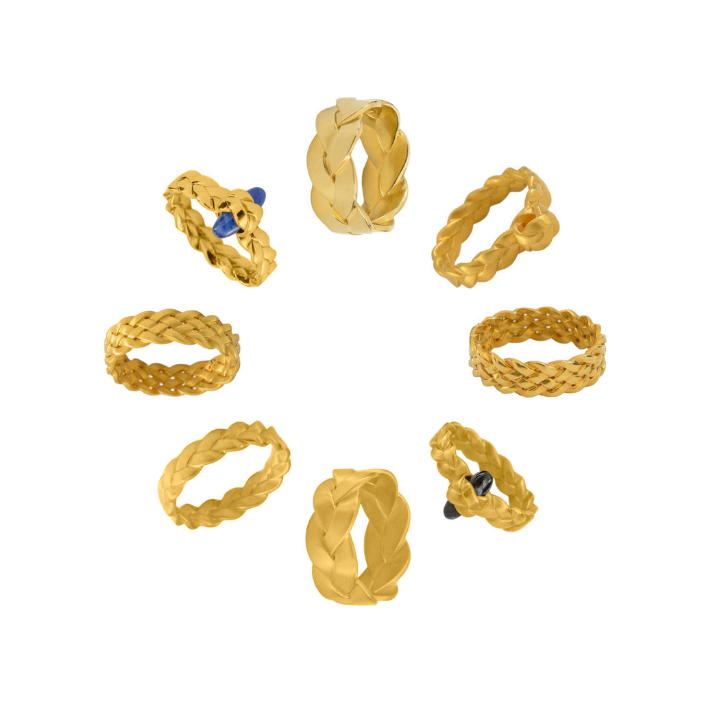 Classic Plait Ring Collection