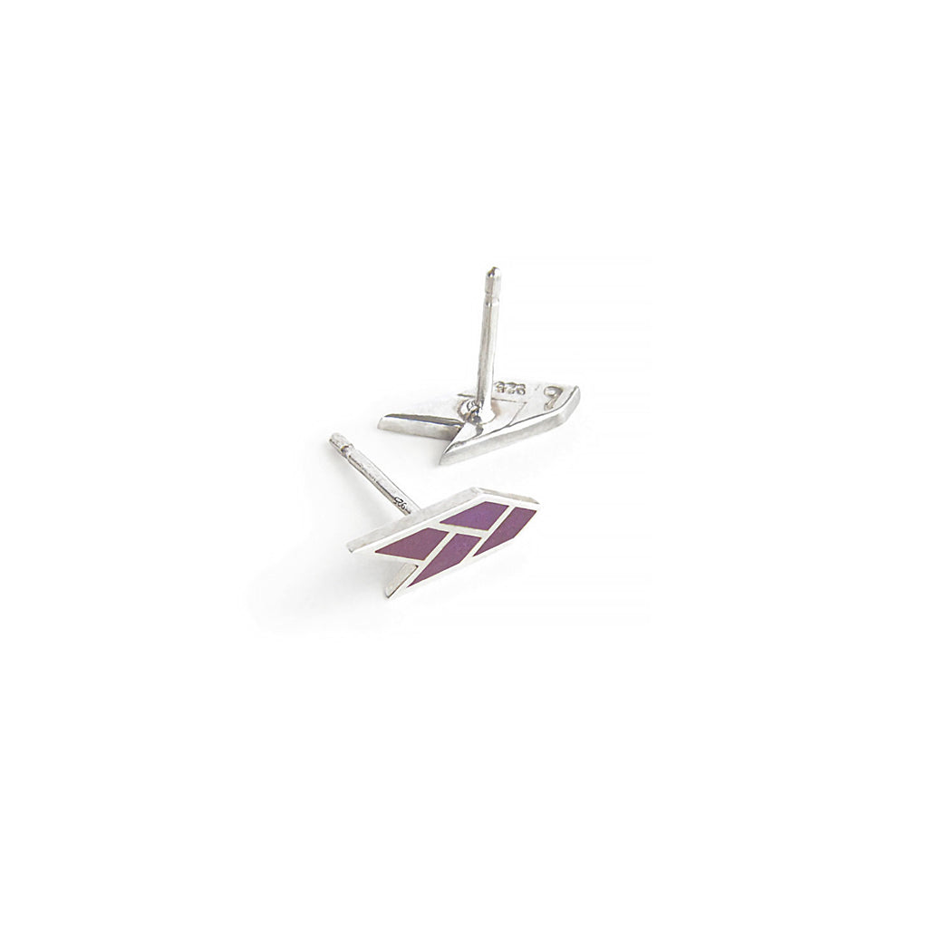 Osiris Stud Sterling Silver in Tyrion Side & Back Detail
